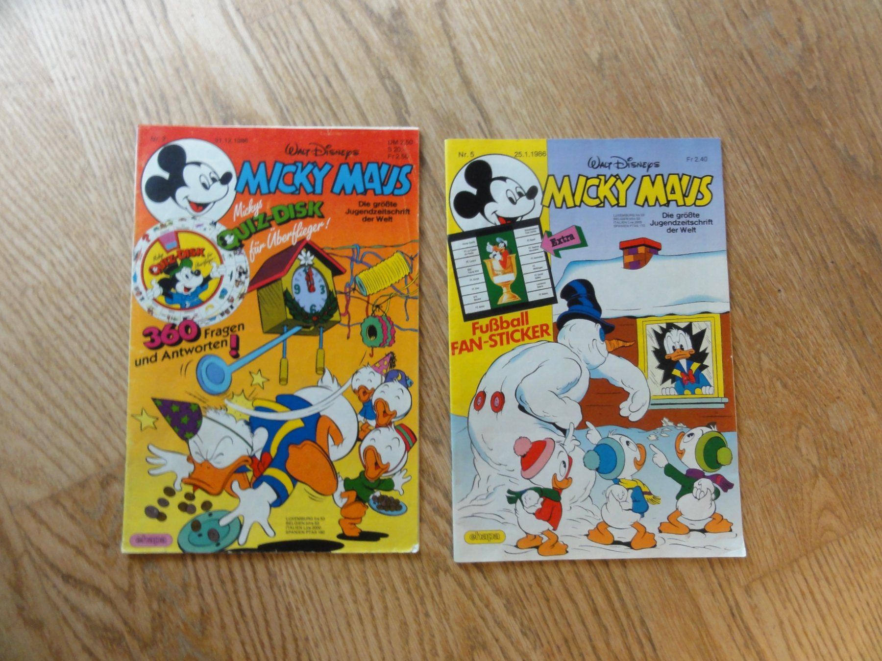 Fumetti: Mickey Mouse, 2 Hefte, 1986 – Usato da Riedholz venduto da Taweva