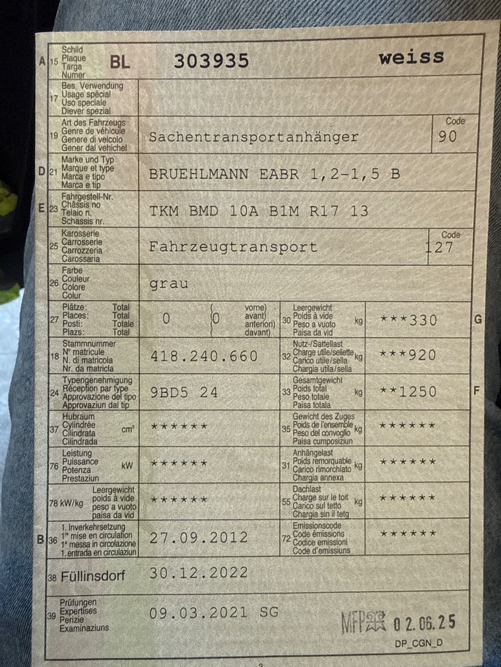 Brühlmann Rimorchi: Anhänger Tieflader Brühlmann EABR – Usato da Oberdorf BL venduto da sonne027 7