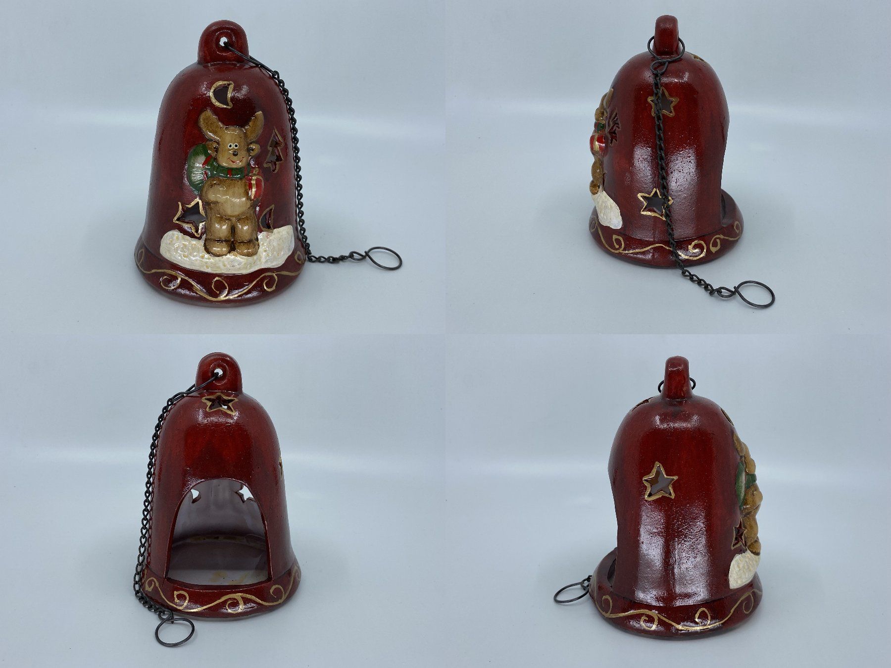 Tutte le decorazioni: Tolle Weihnachts Windlicht Glocke - ca. 14cm – Usato da Langwiesen venduto da rtWebshop 4