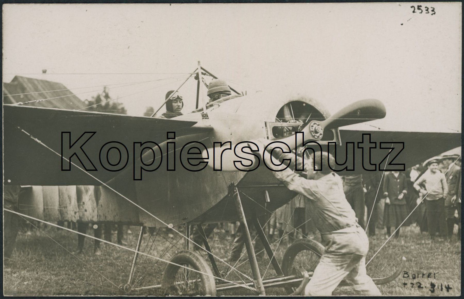 Ansichtskarten: BS Basel - Flugmeeting 1914 - Flugzeug - T. Borrer – Neu (gemäss Beschreibung) aus Schindellegi von masutka7