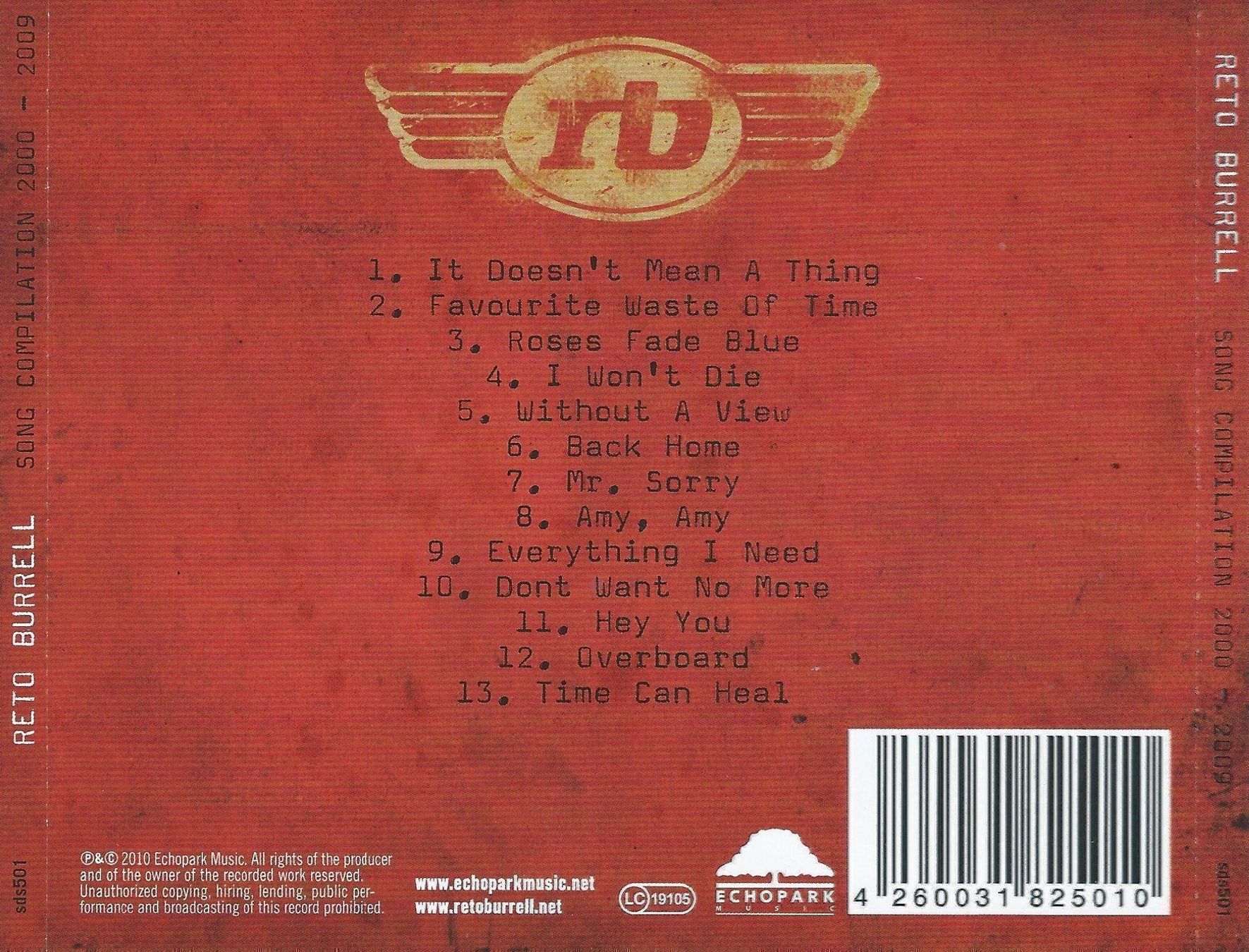CDs: RETO BURRELL - SONG COMPILATION - 1996 – Gebraucht aus Greifensee von scharmant 1