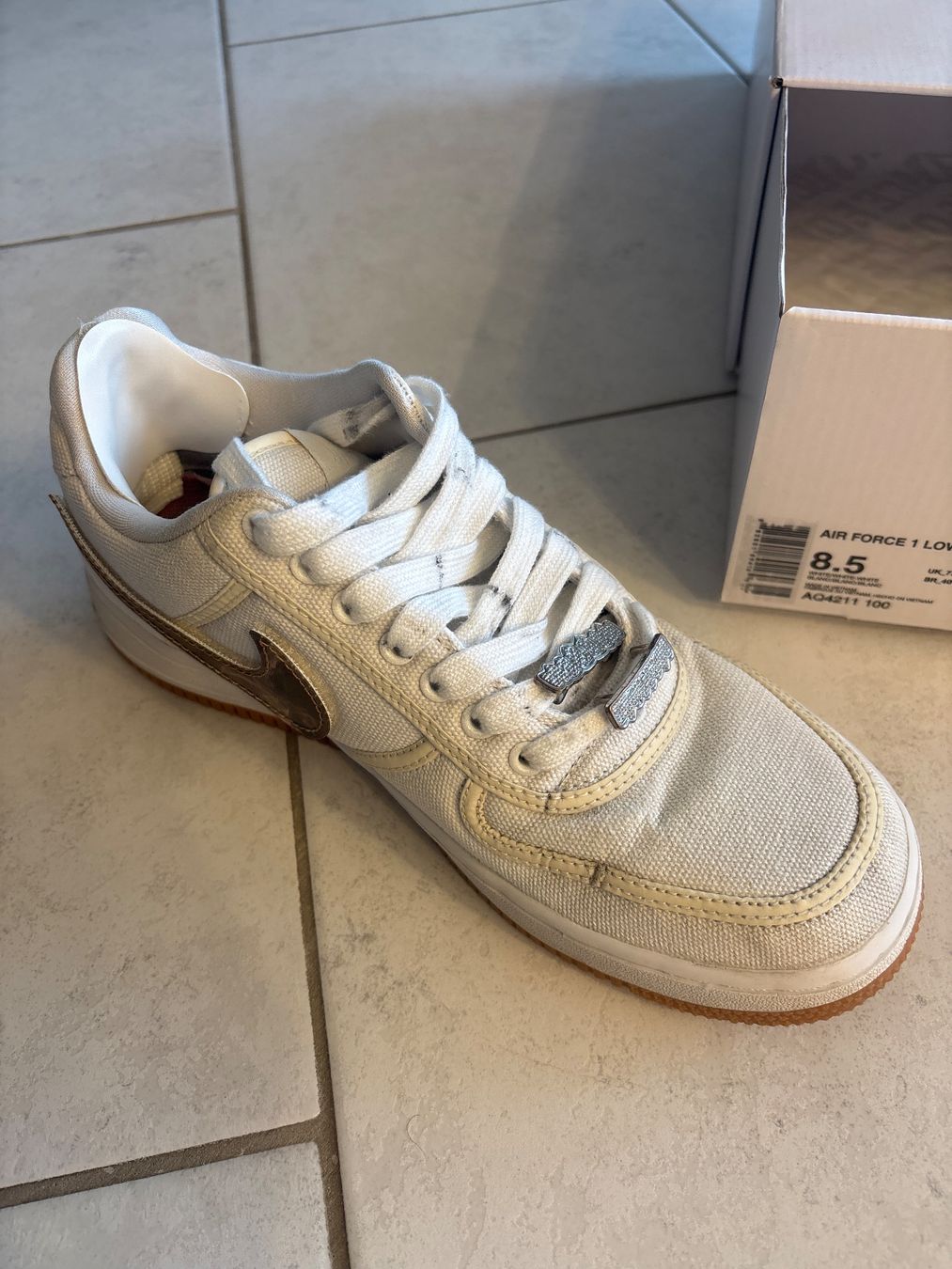 Nike Air Force 1 Low Travis Scott Segel, Grösse 42 (Gebraucht) in