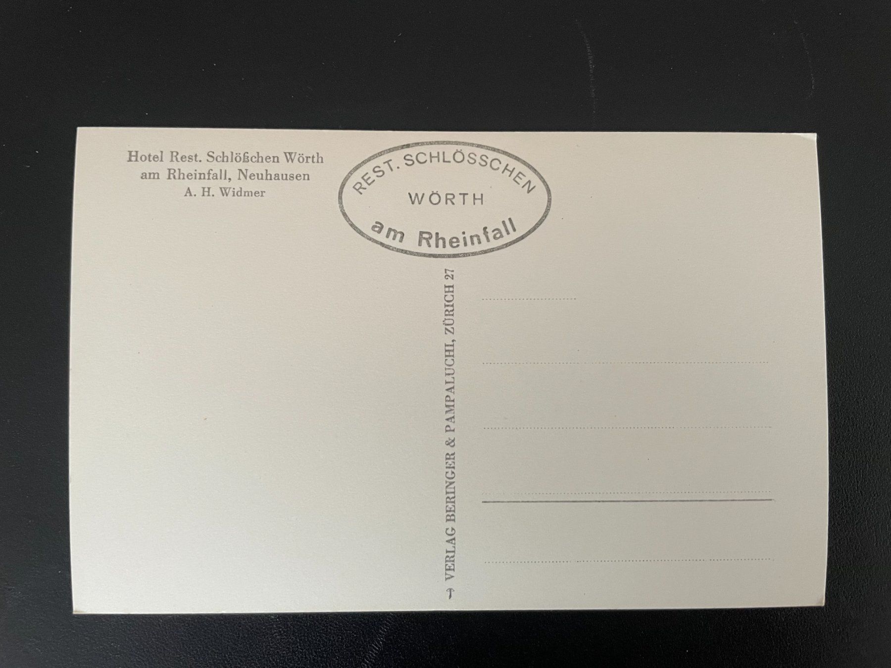 Cartoline postali: AK SH Rheinfall und Schlösschen Wörth – Usato da Thal venduto da Danny82 1