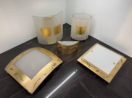 Set lampade dorate
