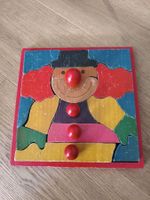 40 Jahre altes Holz-Puzzle Clown – Knifflig & Wunderschön