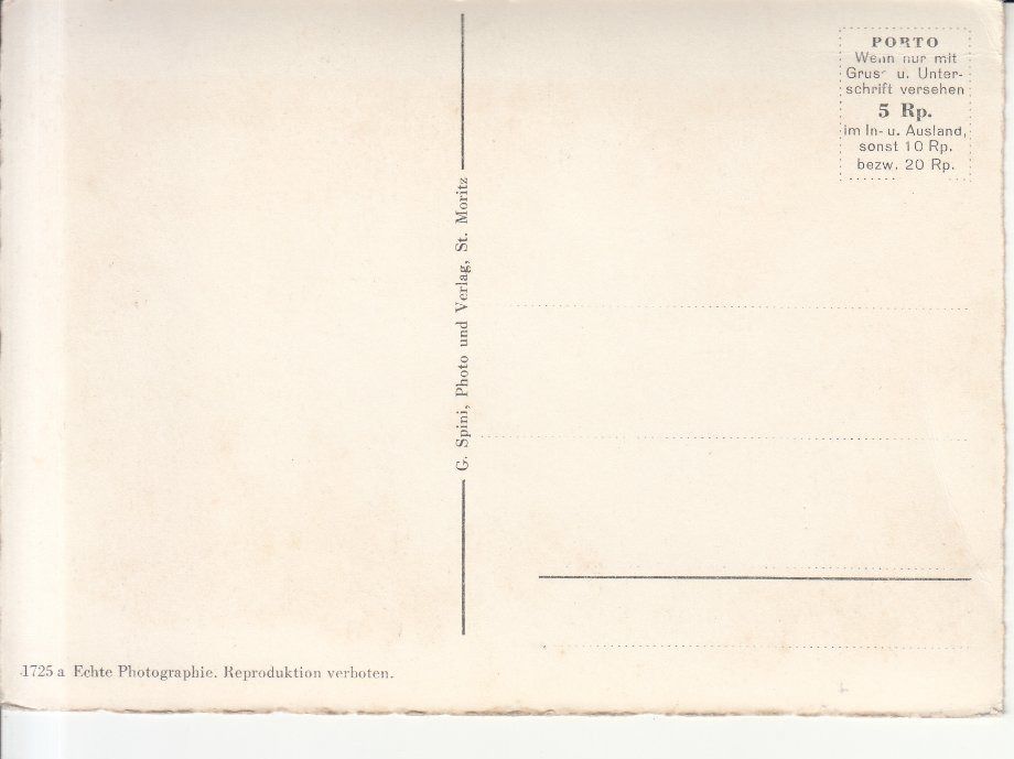 Cartoline postali: Bernina Hospiz ca. 1940 – Usato da Bürglen TG venduto da StampGraf 1
