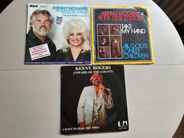 KENNY ROGERS THE FIRST EDITION DOLLY PARTON tolle Single Top