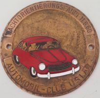 Plakette NACHTORIENTIERUNGSFAHRT 11.6.60 AUTOMOB.-CLUB USLAR