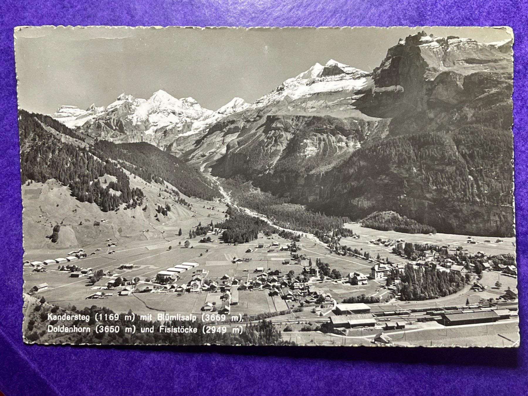 Cartoline postali: Kandersteg mit Blümlisalp – Usato da Steg VS venduto da danwer74