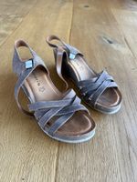 Tamaris Sandalen Keilabsatz Leder Grösse 38 getragen