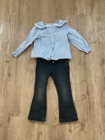Jeans und Bluse von ZARA, Grösse 110