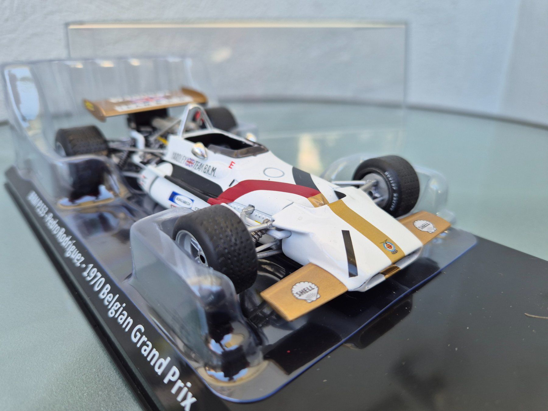 Modellini d'auto: BRM P163 Pedro Rodriguez 1:24 – Nuovo (secondo la descrizione) da Oberbuchsiten venduto da laffite54