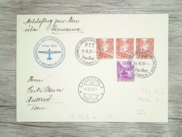 TR82 Enveloppe + Timbre Suisse 1939