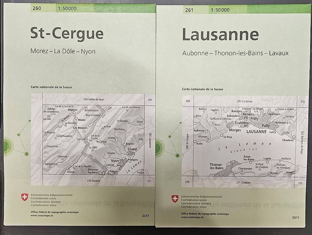 Landkarten & Atlanten: Swisstopo-Landeskarten – Gebraucht aus Brienz BE von dabene 1
