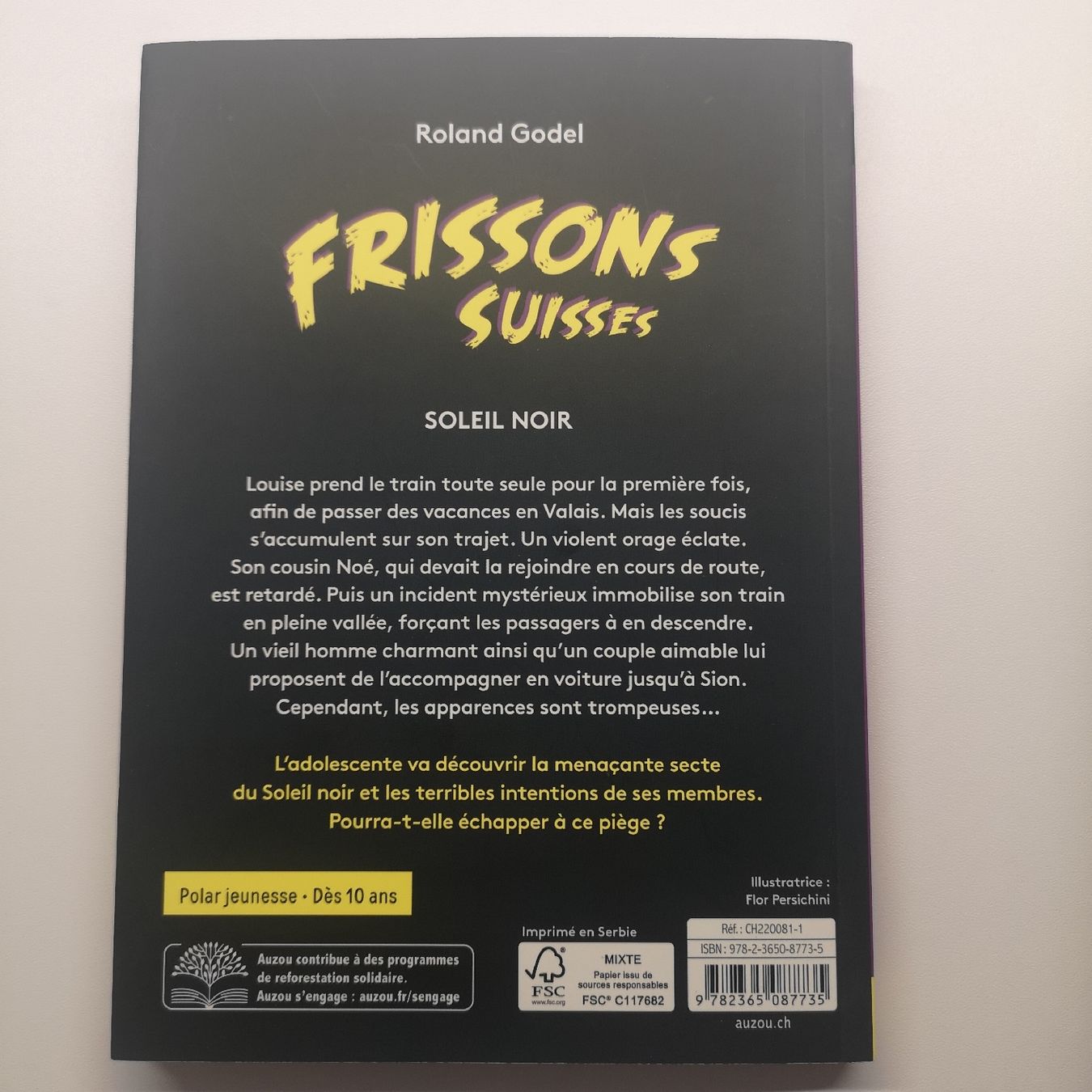 Livres: Livre frissons Suisses, soleil noir – D'occasion à Cugy VD par pet_58l7 1