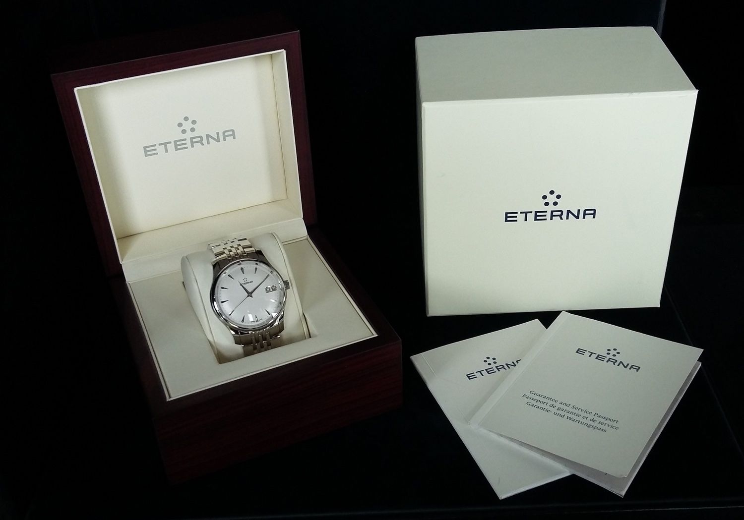 Eterna Orologi: ETERNA  Vaughan Stahl 42mm – Nuovo e nell'imballaggio originale da Triesen venduto da hor_6kx9 2