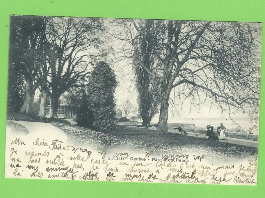 Cartoline postali: Genève - Parc Mon Repos – Usato da Zürich venduto da t24_de