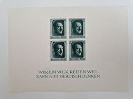 Deutsches Reich Adolf Hitler Block 7 postfrisch