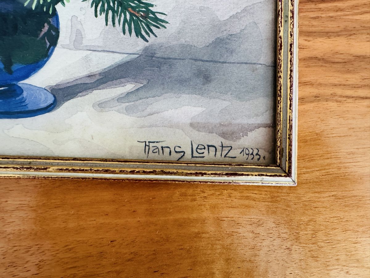 Gemälde: Hans Lentz Original Gemälde mit persönlicher widmung – Gebraucht aus Gipf-Oberfrick von Iberico 5