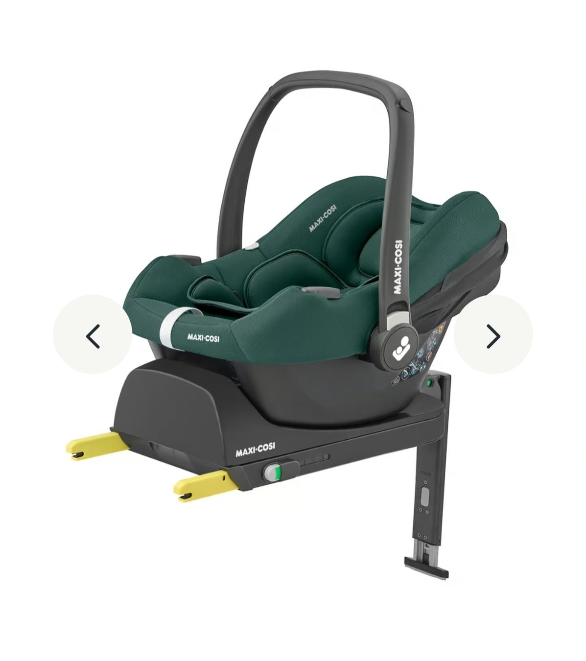 Maxi-Cosi Seggiolini per auto: Maxi Cosi Set CabrioFix i-Size Essential Green mit Base – Nuovo (secondo la descrizione) da Strengelbach venduto da Lerch05 2