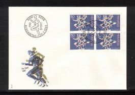 1986 FDC 4er Pro Sport aus ABO