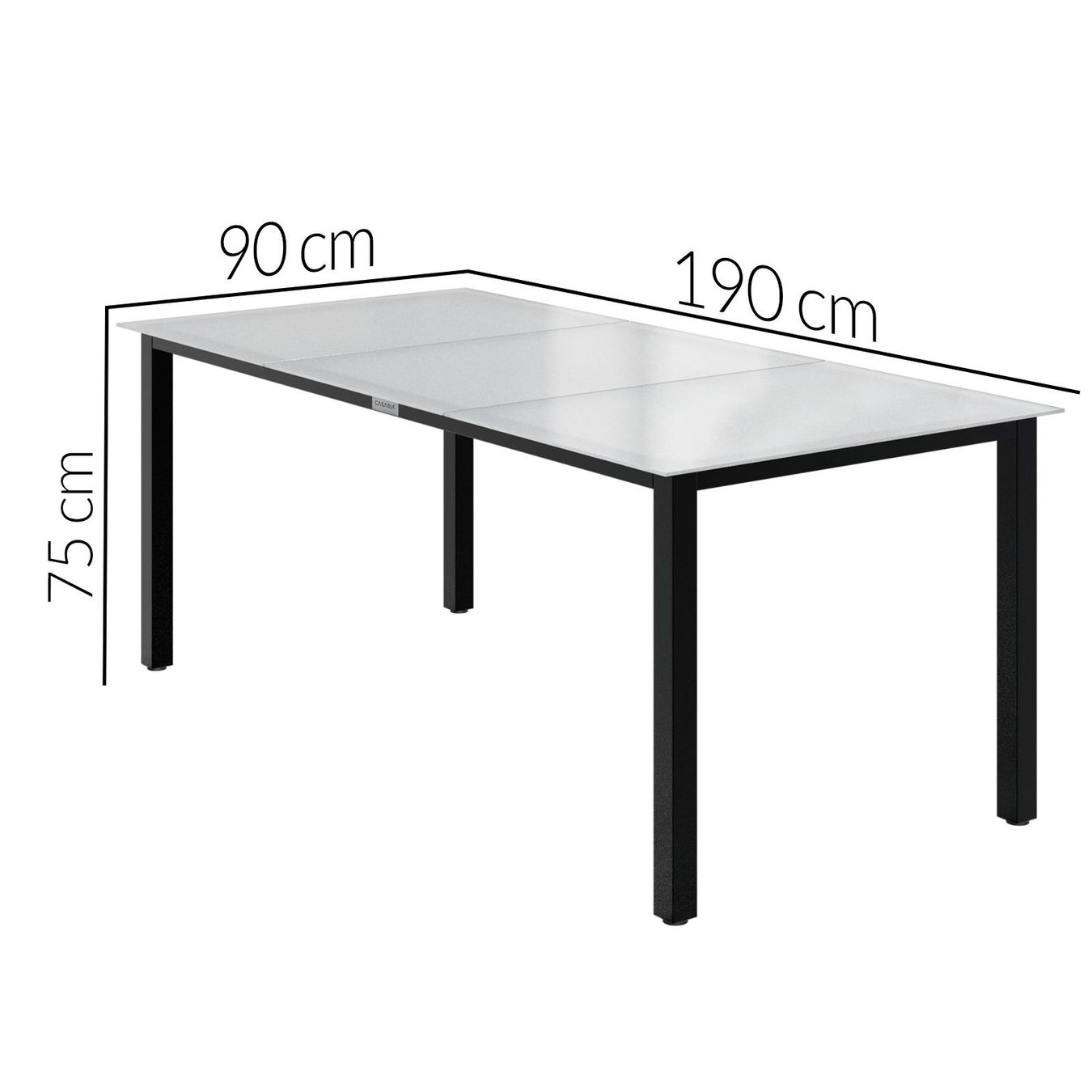 Tischset: 9 teilige Garten Sitzgruppe Milchglas – Neu und originalverpackt aus Winterthur von aredo 8