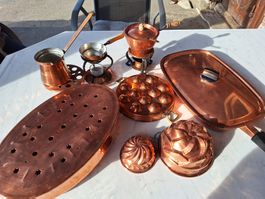 DIVERSE KÜCHENHILFEN AUS KUPFER