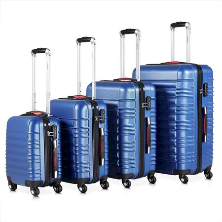 Monzana 4er Koffer Set Baseline blau
