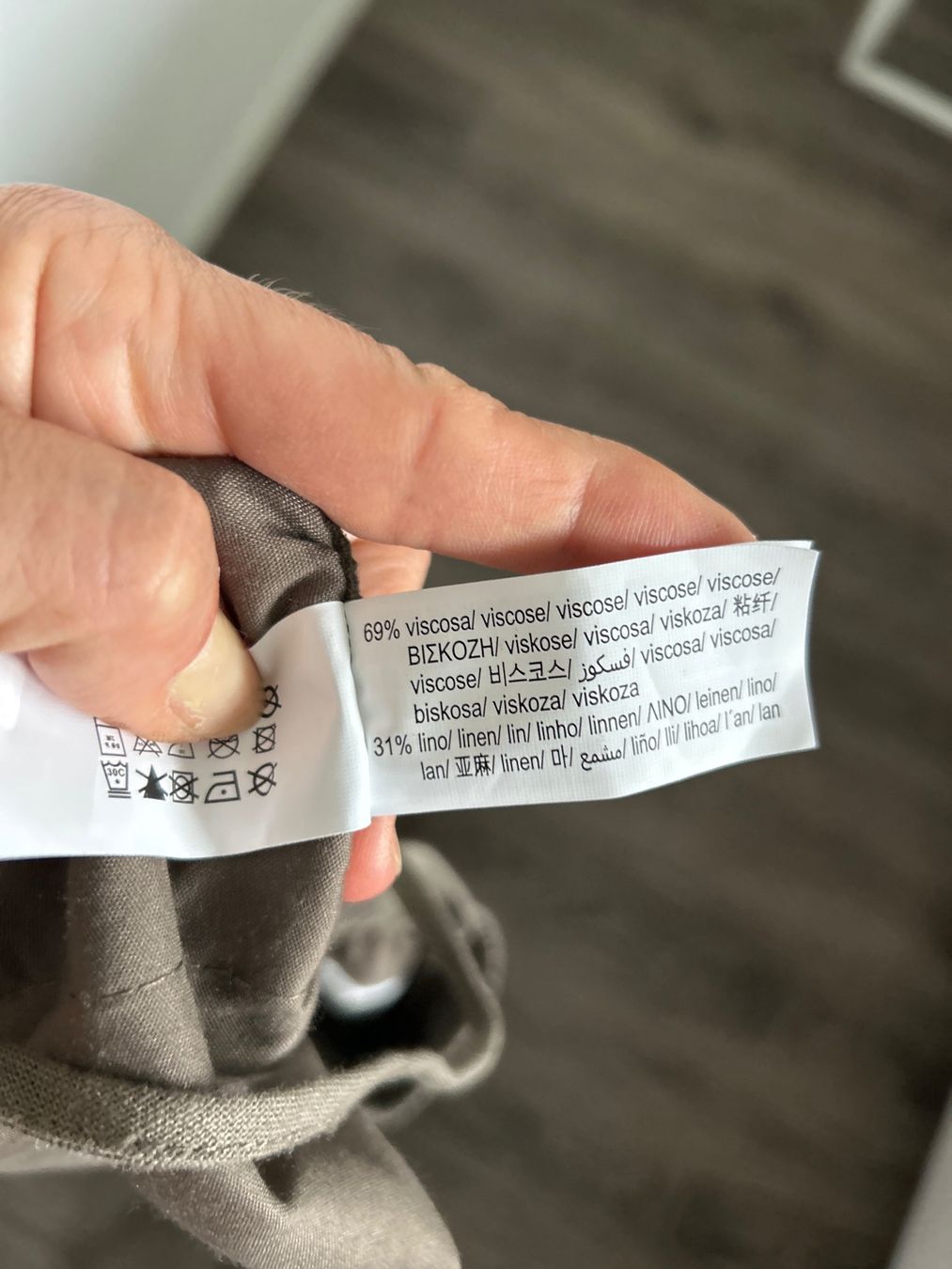 Pull&Bear Pantaloni: Leinenhose von Pull&Bear, Grösse S, taupe, NEU – Nuovo (secondo la descrizione) da Erlinsbach SO venduto da hallon480 3