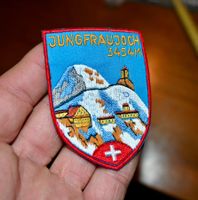 VINTAGE Badge JUNGFRAUJOCH nos ST. GALLER STICKEREI