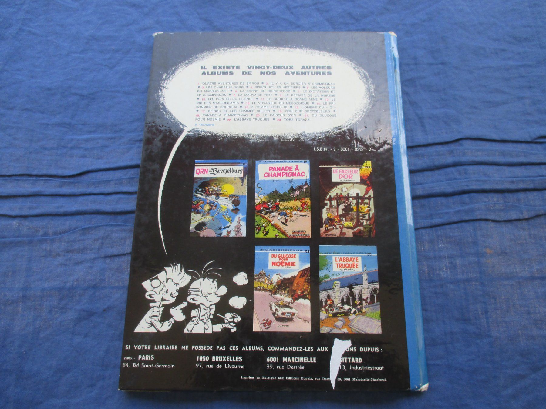 Fumetti: Spirou 23 Tora Torapa, e.o. – Usato da Colombier NE venduto da Nevenma 1