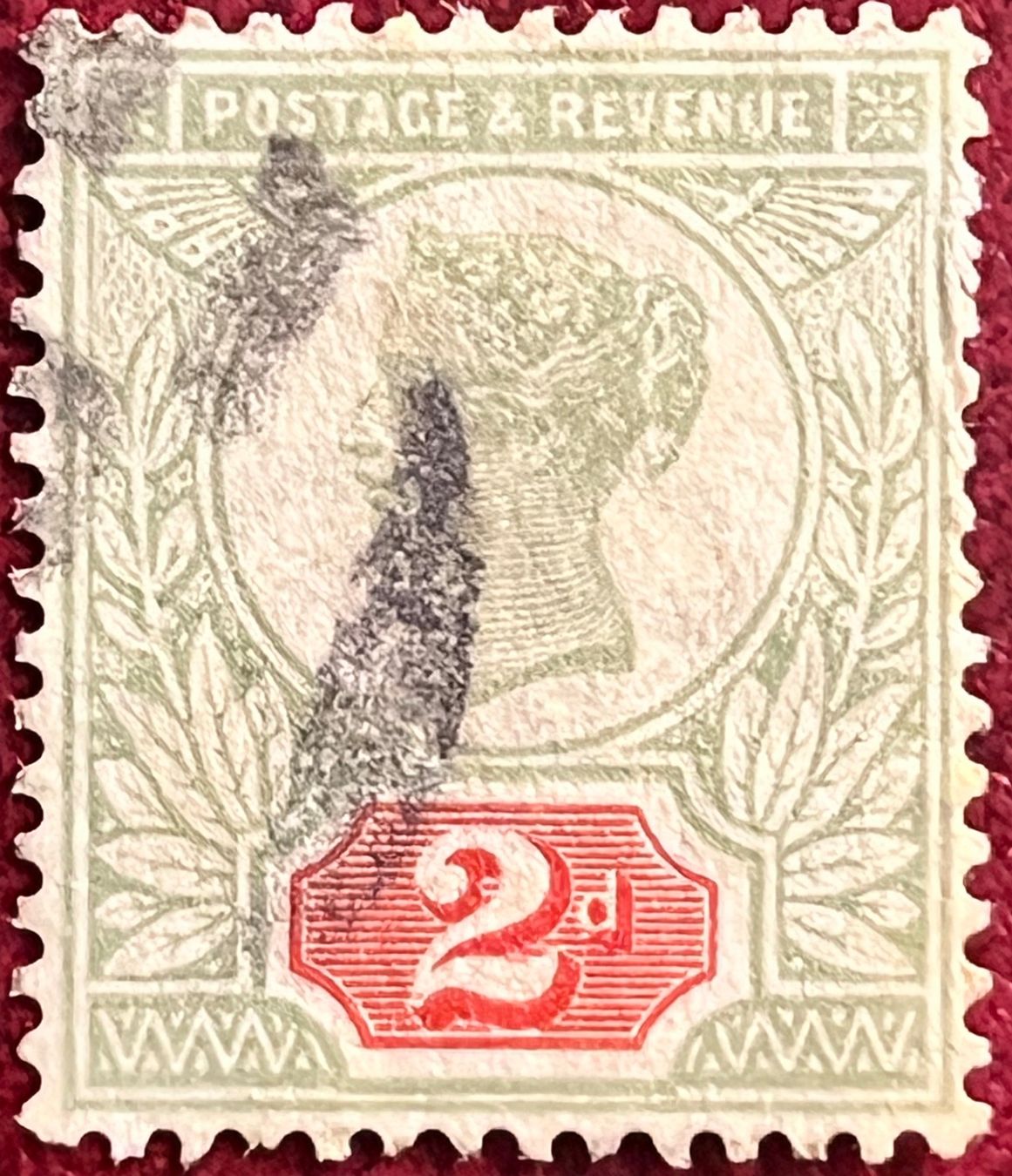 Alle Briefmarken: 1887 Briefmarke, 2d Queen Victoria – Gebraucht aus Chiasso von AzenYa