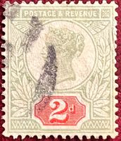 1887 Briefmarke, 2d Queen Victoria