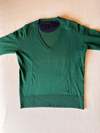 Dunkelgrüner ,,sevensigns'' Pullover, Grösse XL, Top Zustand