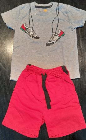 Pyjama Rot/Grau Golf 2-3 Jahre