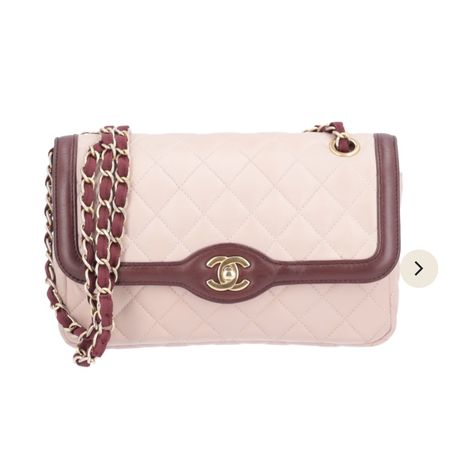 Vintage Chanel Classic Singleflap Rosa / Bordeaux