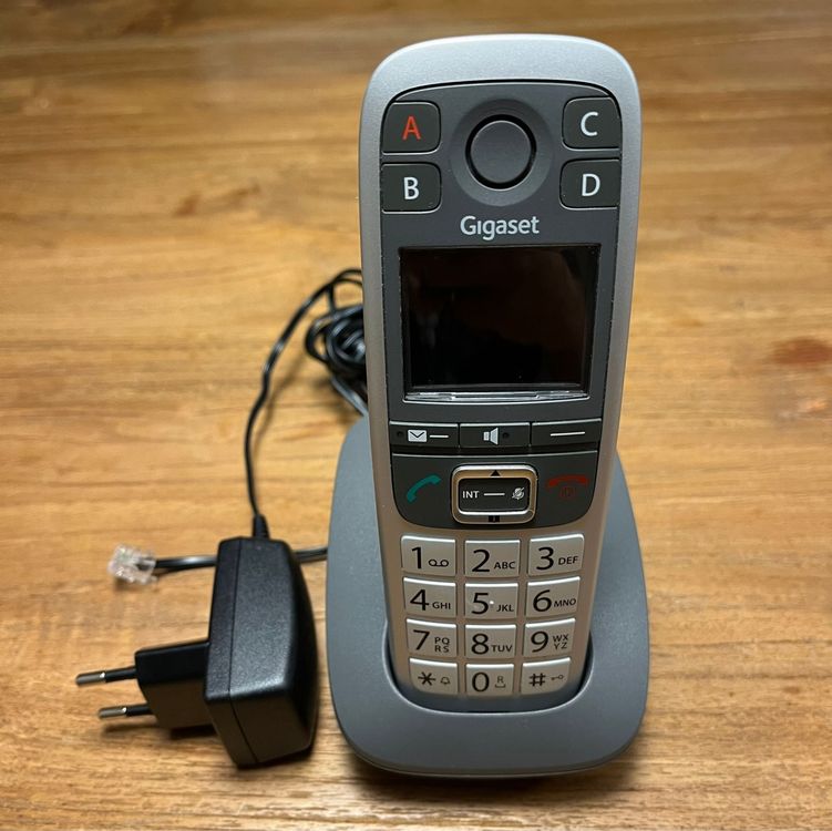 Gigaset Premium 300HX DECT met laadstation, extra handset voor draadloze DECT-telefoons, compatibel met Fritzbox, kleurendisplay, zwart