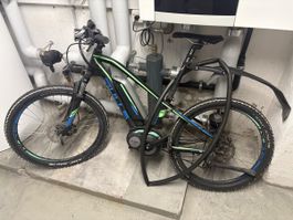 E-Bike Bulls Mountainbike schwarz grün Bosch Motor
