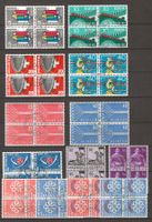 Lot Viererblock 1957 - 1959, meist Ersttag : KP 184.--