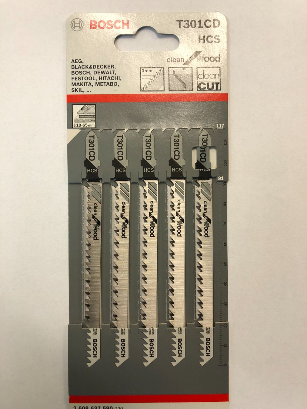 Bosch Sägen: Stichsägeblätter BOSCH T301CD – Neu und originalverpackt aus Wagen von Aloeveragold
