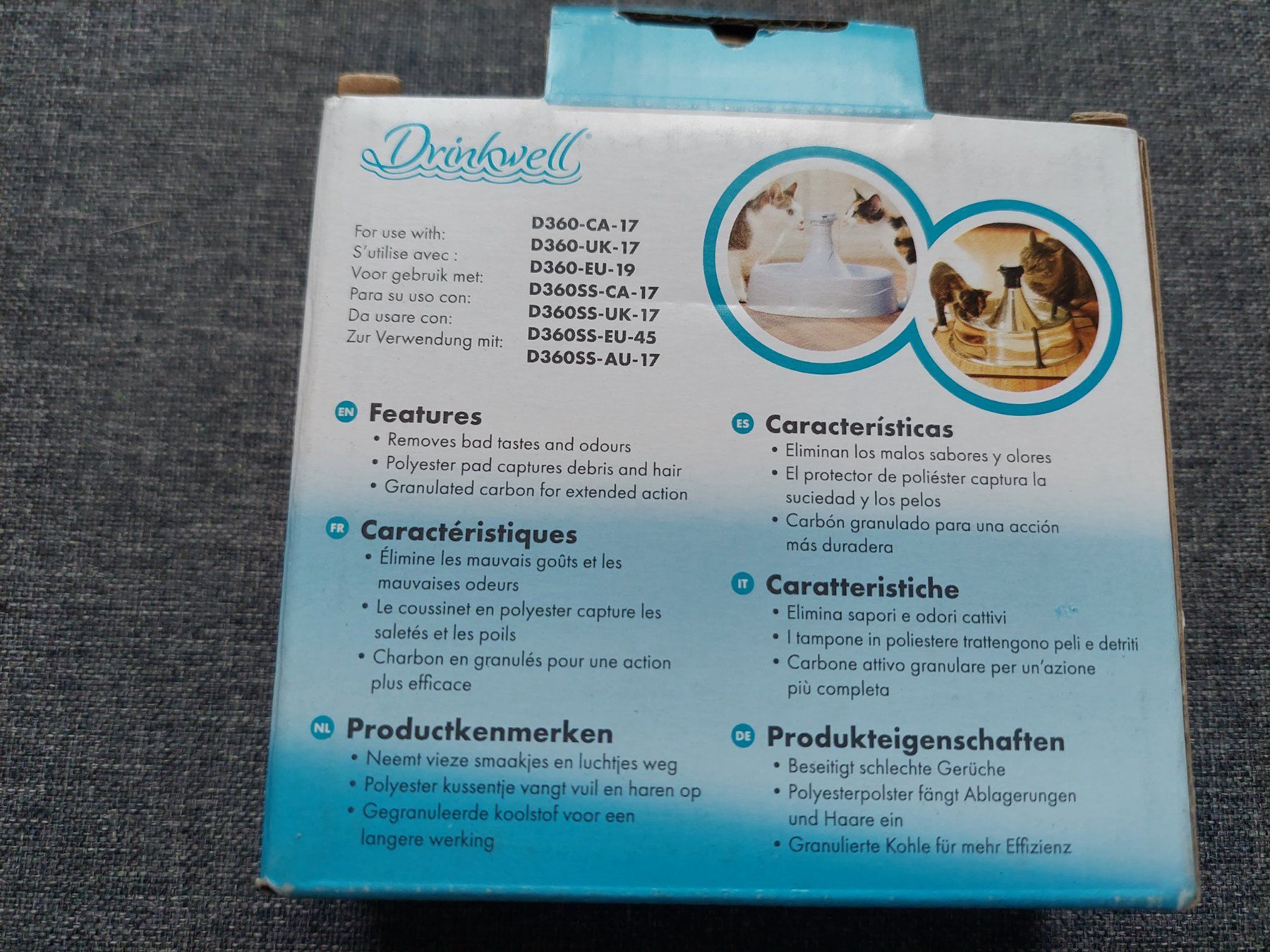 Sanitari: Drinkwell Ersatz-Aktivkohlefilter Dreierpack – Nuovo e nell'imballaggio originale da Beckenried venduto da Havacola 4