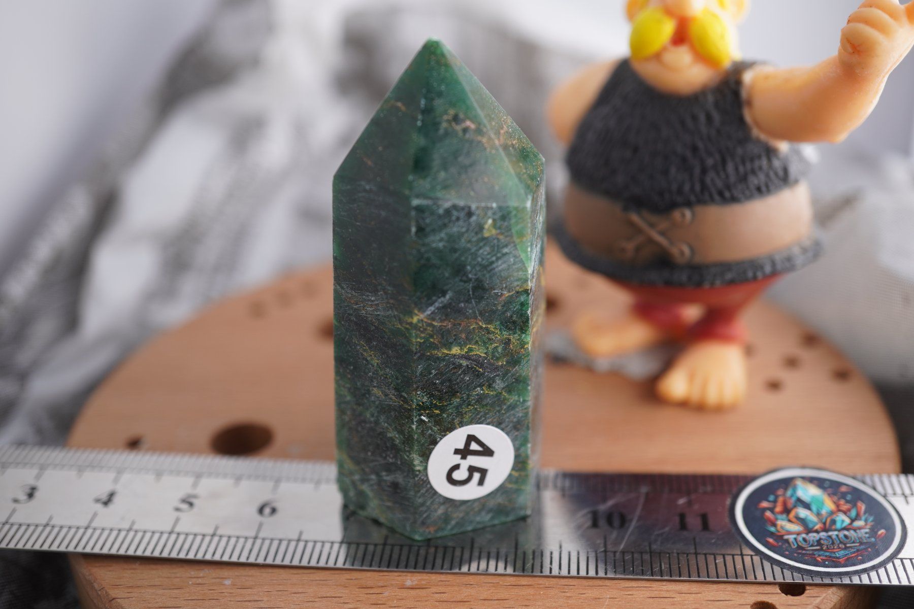 Minéraux & Lithothérapie: Smaragdit      Spitze        Spitze 56mm x 23mm – Neuf avec emballage d'origine à Eschenbach SG par topstone 1