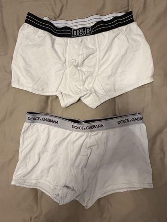 Set 2 Boxer Uomo Dolce & Gabbana bianchi taglia M