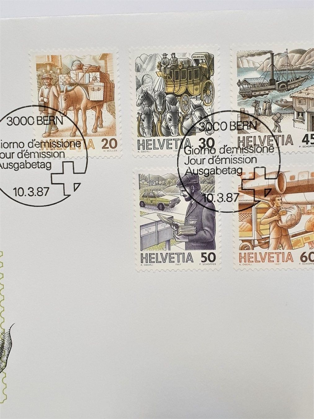 Tutti i francobolli: (155) 1986/1989 2 Kuvert Postbeförderung – Usato da Schwarzhäusern venduto da Inot3 5