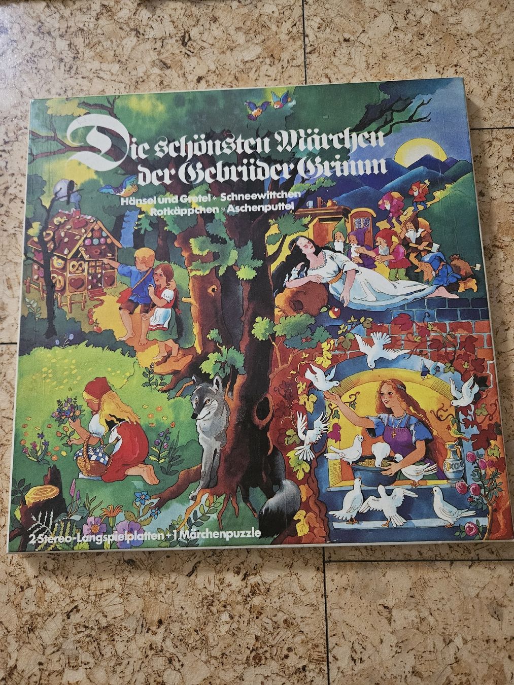 Dischi in vinile: Märchen Schallplatten Gebrüder Grimm mit Puzzle – Usato da Würenlingen venduto da grizzlyne1