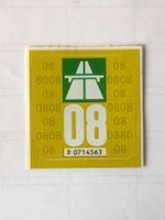 Autobahnvignette 2008 ungebraucht