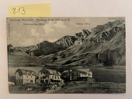 alte Ansichtskarte Kurhaus Reinhard Melchsee-Frutt, 1919