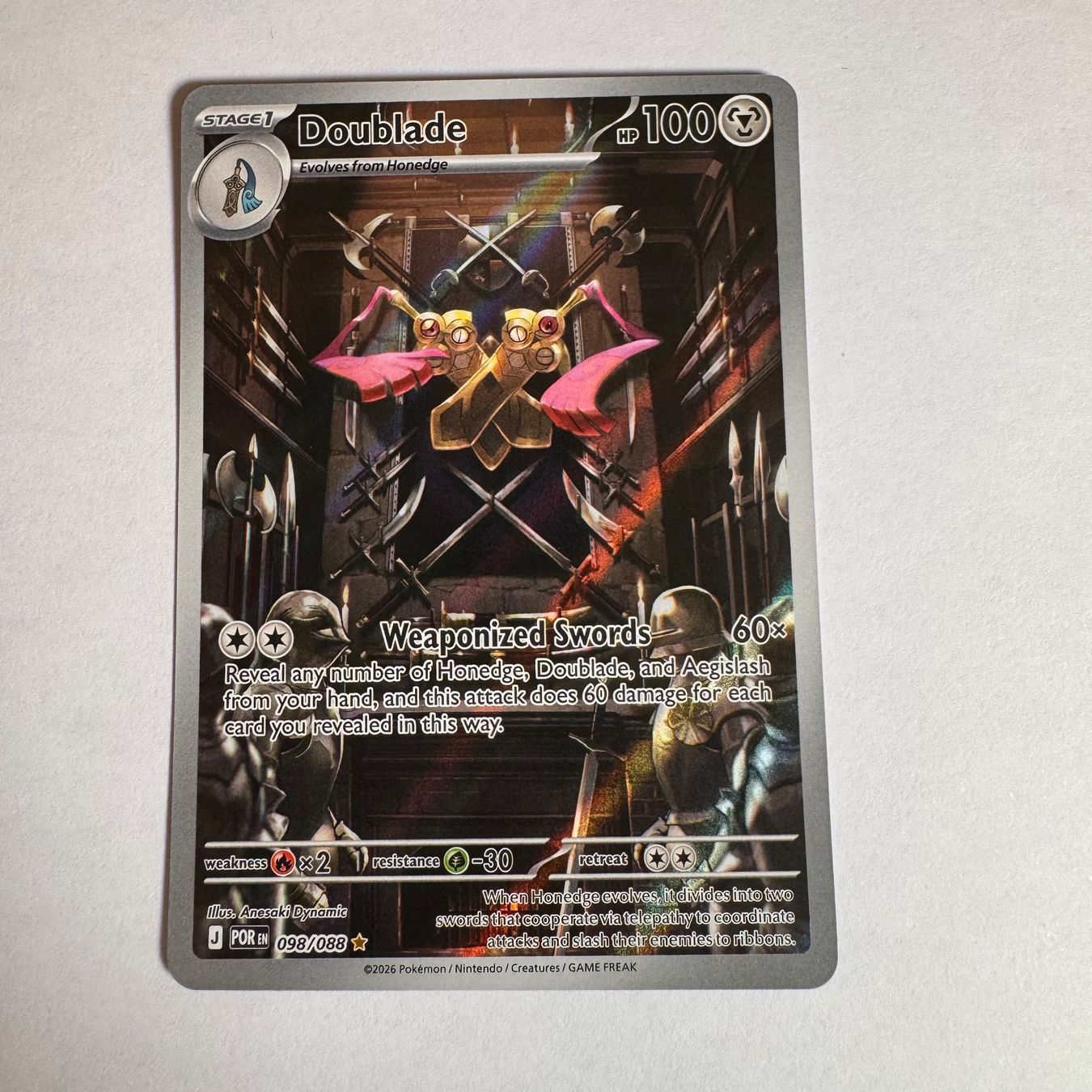 Pokémon Carte collezionabili: Pokémon - POR - Doublade - 98 / 88 - ENG – Nuovo (secondo la descrizione) da Staad SG venduto da miaCards
