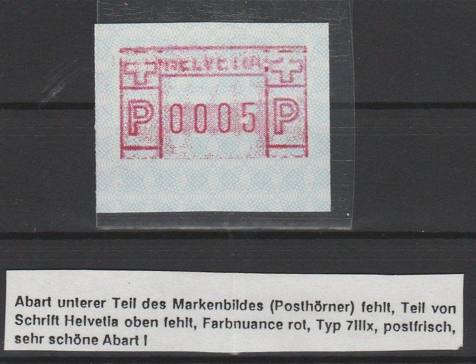 Tutti i francobolli: Type 7IIIx mit Abart – Usato da Oberglatt ZH venduto da Wiedmi6