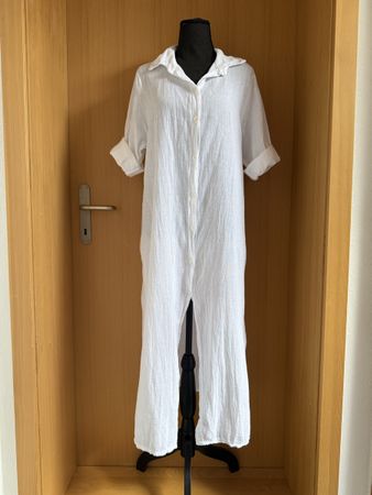 Blusenkleid / Tunika / Blusenmantel aus Baumwolle